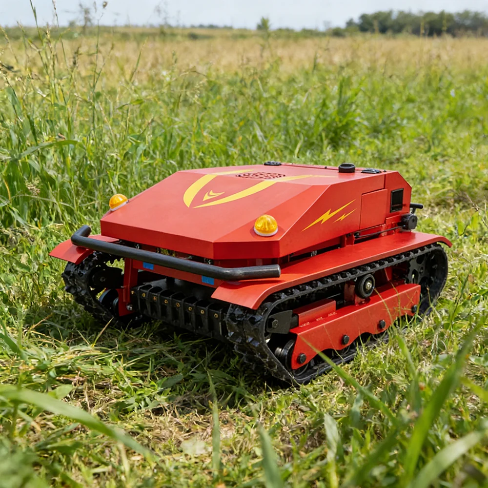 452cc 4-السكتة الدماغية التحكم عن بعد 670 مللي متر عرض القطع الزاحف المسار RCs لمزرعة Hilly Terrain الكبيرة #5
