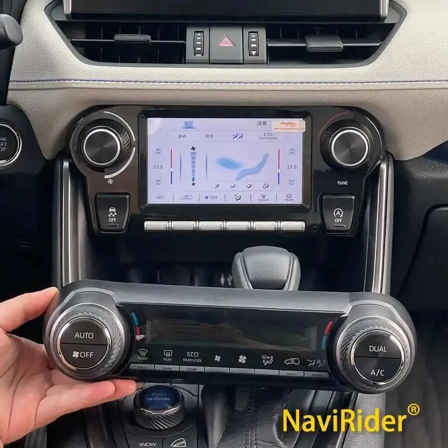 Navirider  6.2'' AC Panel For Toyota RAV4 RAV 4 XA50 2020-2024 Control NAVI Climate Air Conditioning Panel LCD Touch Screen