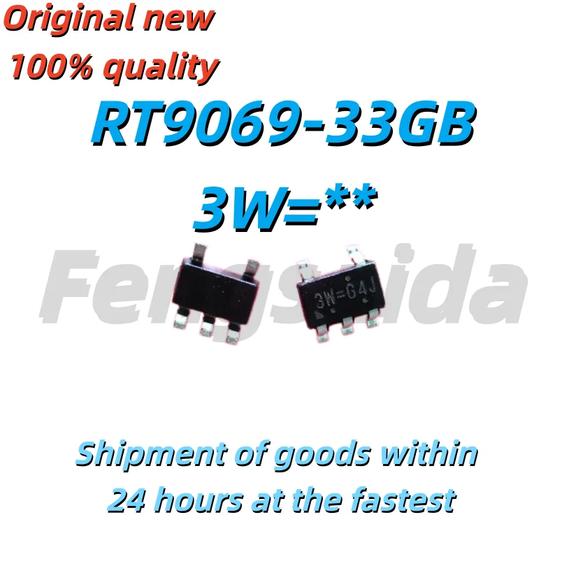 (5 Pieces) Sot23-5 칩셋, 코드용 RT9069-33GB, 3W, 100% 신제품
