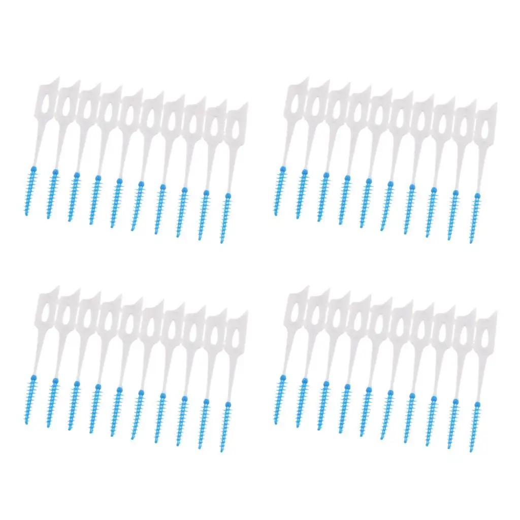 40 Pieces Interdental Brushes Brushes Brushes for Interdental 5 X 0.5 Cm