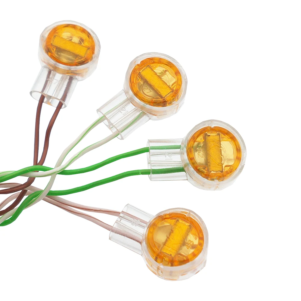 100PCS K2 connects Phone Wire network cable Butt Splice 2 Port