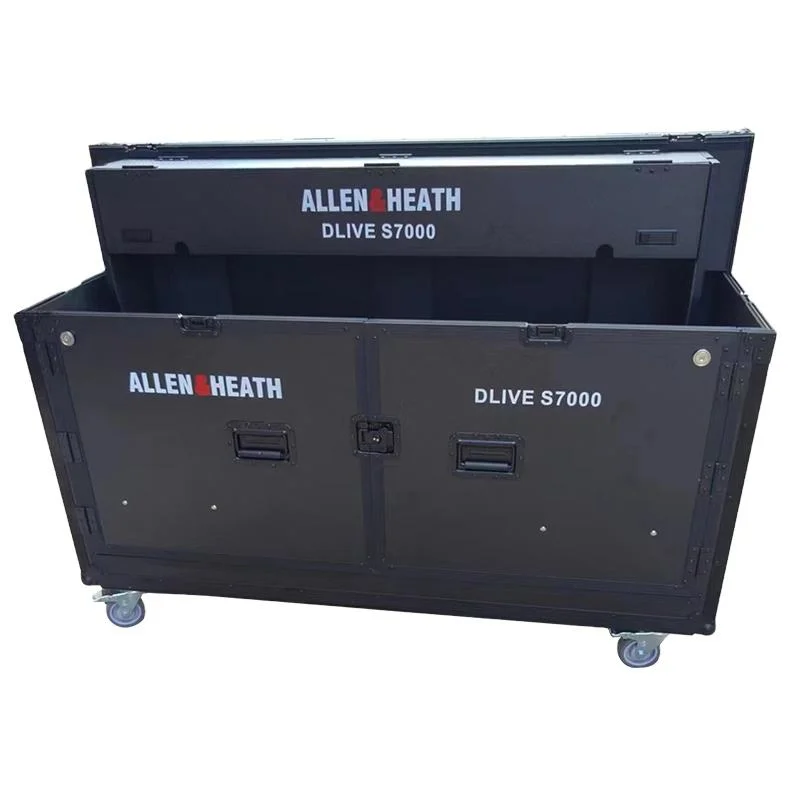 Professional Aluminum Flip Road Case for Digital Mixer Durable Shockproof Stage Performance Audio Gear Protective Trunk