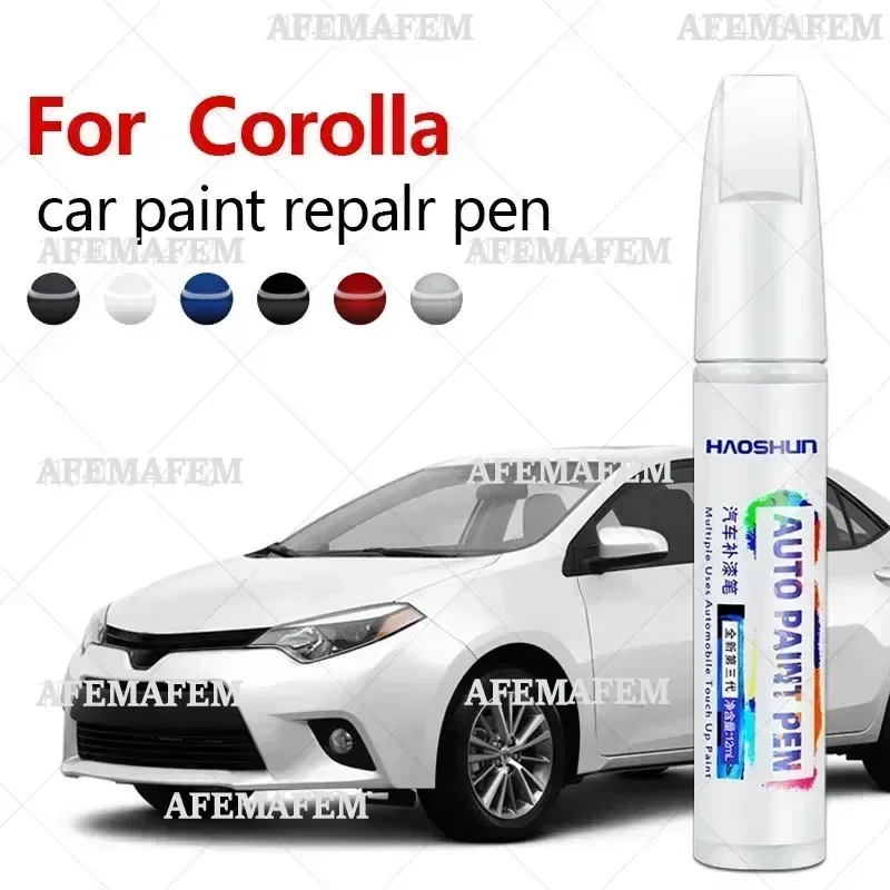 Paint Repair Pen Touch Up Scratch Remover DIY Auto Accessories Black White For Toyota Corolla 1979-2025 E110 E120 E130 E160 E210
