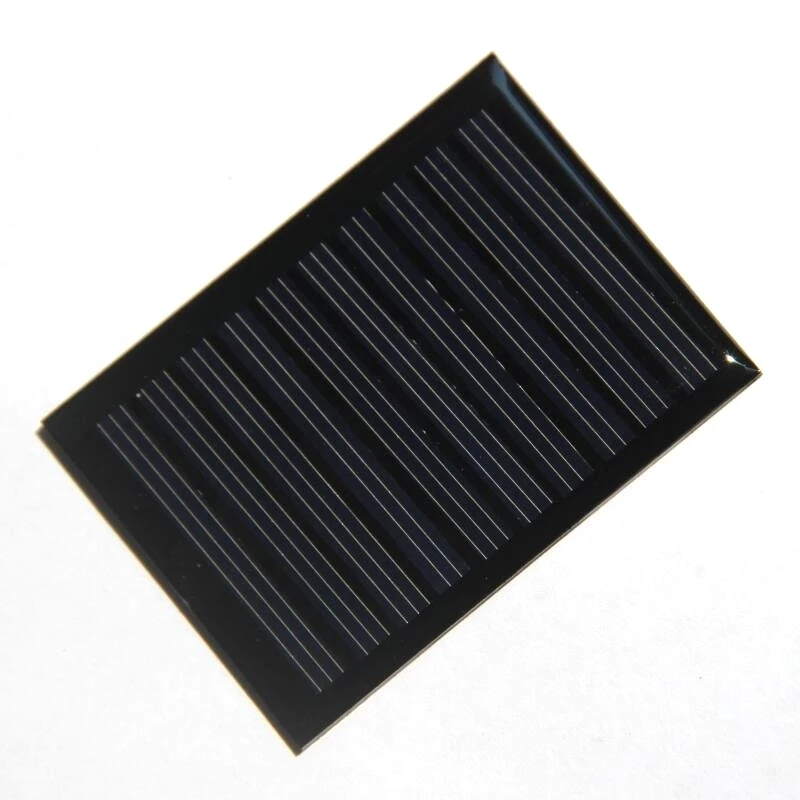 BUHESHUI-Panneau Solaire Polycristallin 0.25W 5V, Chargeur pour Système 3.7V-5V, Lumière de Batterie 60x44mm
