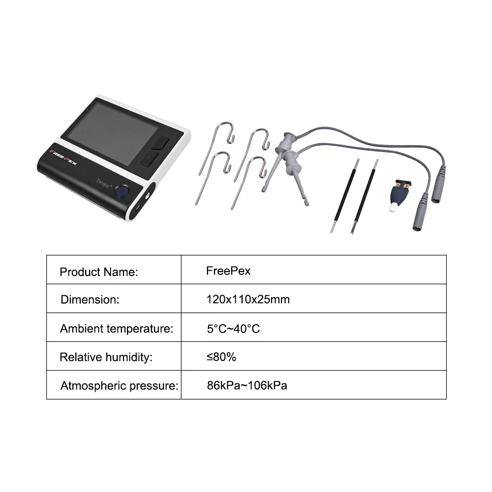 High Precision Self-Calibrating Dental Apex Locator with Smart Self-Check Ergonomic Design for Professional Dental Clinics