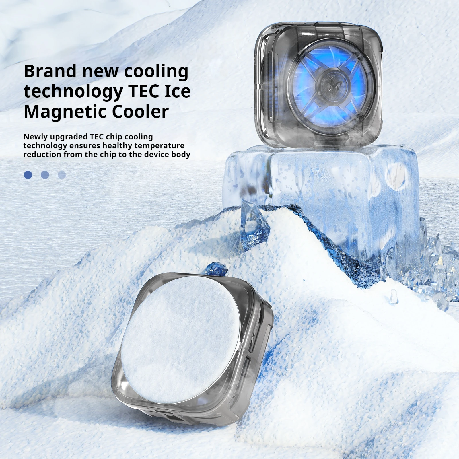 Semiconductor Cooling Phone Cooler - Ice-Cooling Edition for Live Streaming and Gaming Rapid Heat Dissipation Device