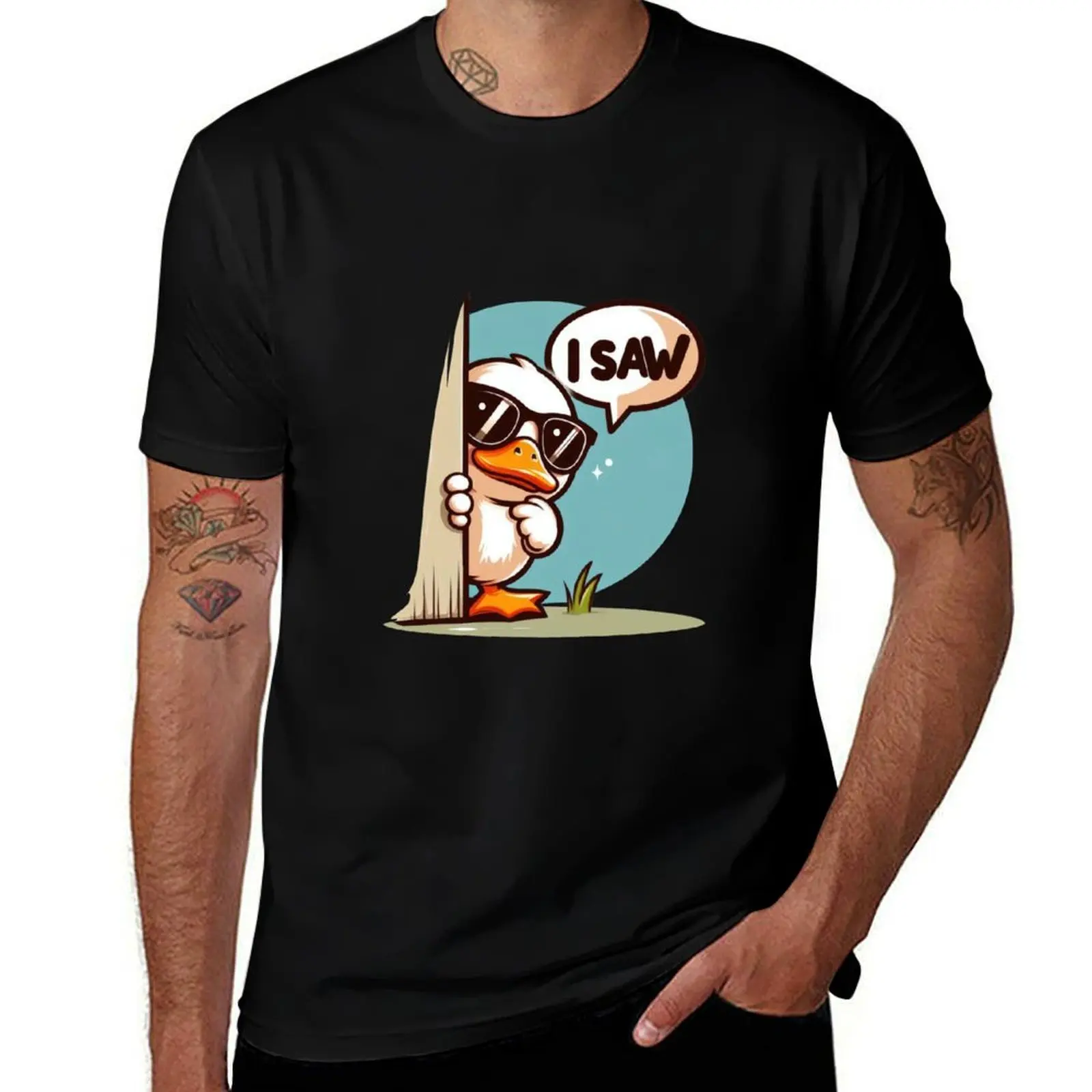 

Peek-a-Quack T-Shirt new edition fashion shirts street wear summer top mens graphic t-shirts funny