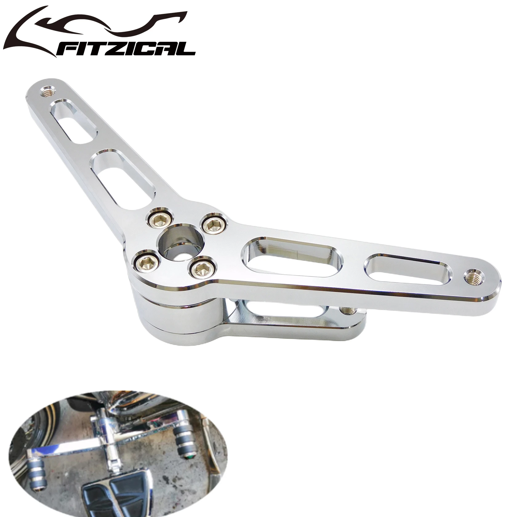 Motorcycle CNC Front Heel Toe Shift Lever Chrome Aluminum For Harley Sportster XL 883 1200 Nightster 1200N Roadster Custom 04-18