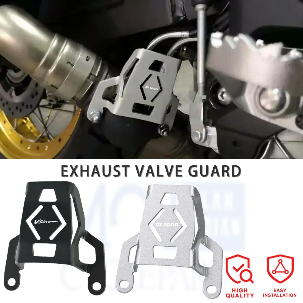 

Exhaust Air Vane Valve guard Cover Protection Brushed For SUZUKI V-STROM 1000 1000XT V STROM DL1000 14-20 Motorcycle Accessories