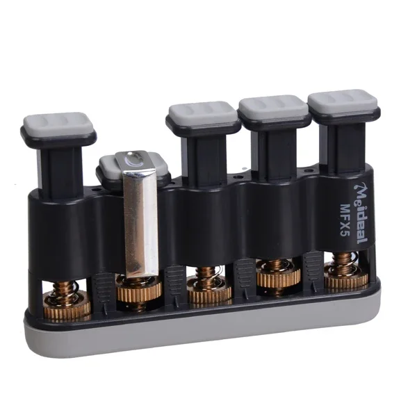 Meidel MFX5 Hand Finger Exerciser for Ukulele Guitar Bass Piano Orange/Grey