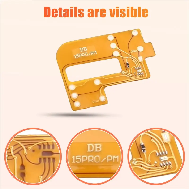 [B24B!】 DB Built-In Integrated IC Dual Flex Cable For 15 Pro 15 Pro Max- MEP Compatible Design