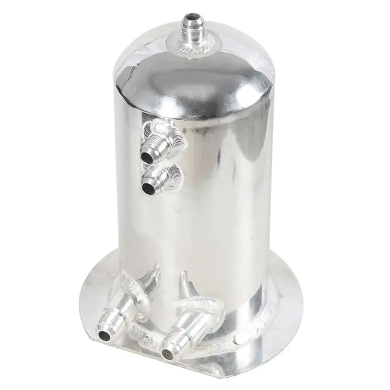 Car Universal 2.5L / 0.66 Gallons Dome Fuel Surge Tank Turbo Tank AN8 - AN10 Oil Catch Can Car Modified-A28K