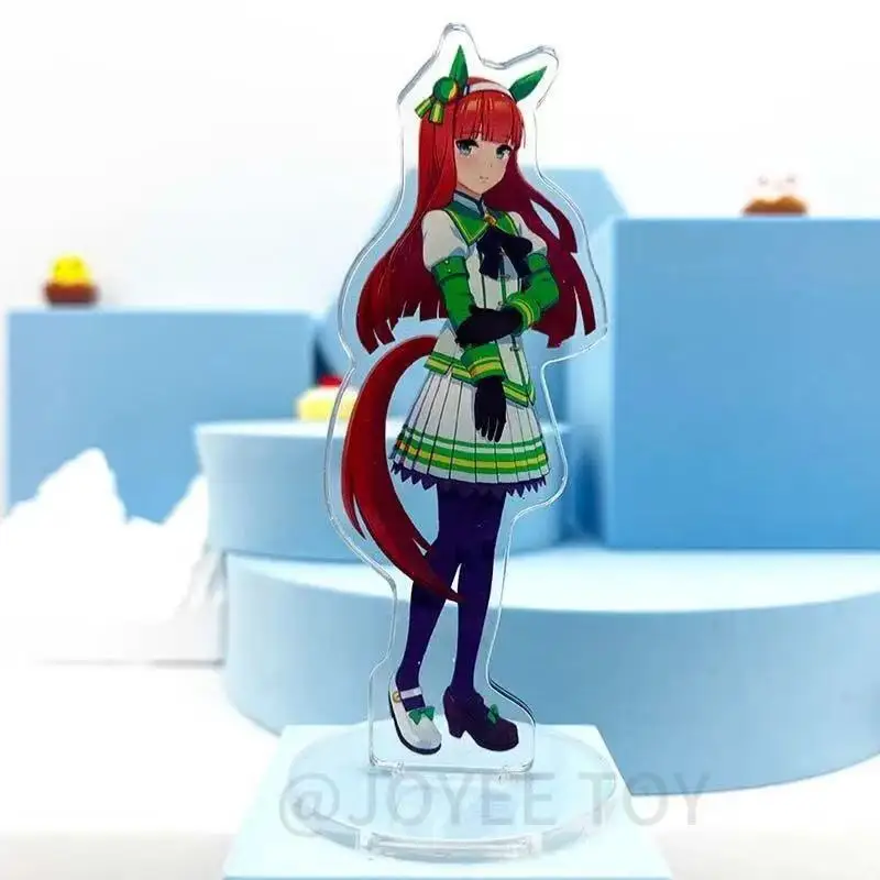 10 cm Umamusume Peripheriegeräte ACG Stand Agnes Tachyon Q Statue Spezielle Woche Mini Acryl Stand Tokai Teio Puppe Hübsches Derby Spielzeug