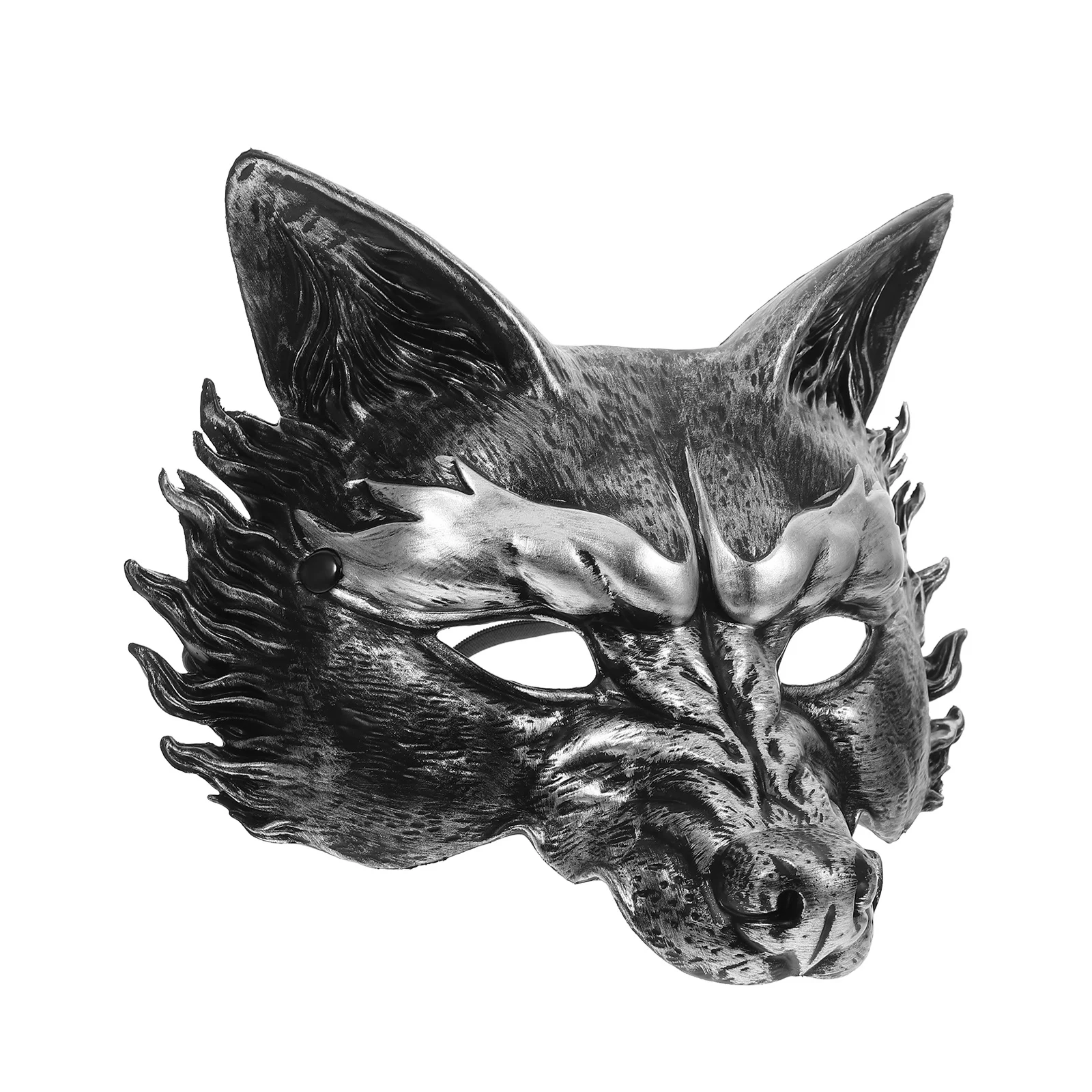 

Vintage Realistic Wolf Mask Half Face Animal Masquerade Mask Halloween Party Cosplay Adult Wolf Costume Decorative Masks