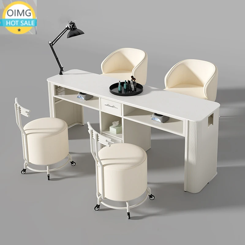Equipment Beauty Nail Table Design Professional Manicurist Tables Display Drawers Mesa De Manicure Salon Home Furnishings