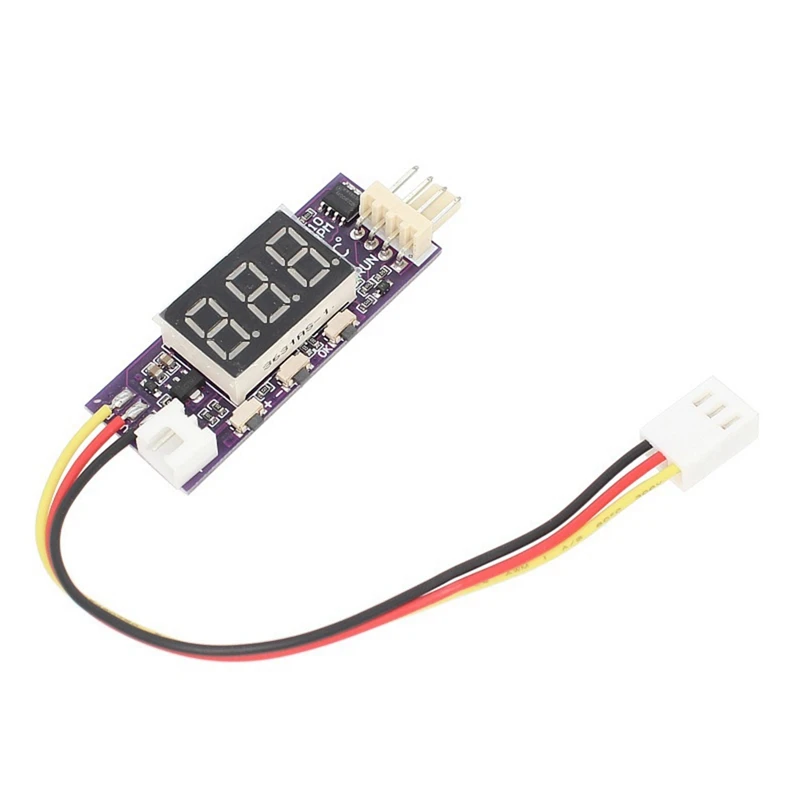 DC 12V 4 Wire PWM Fan Temperature Control Governor Temperature Speed Digital Display Support 3A Fan On/Off Control, Durable