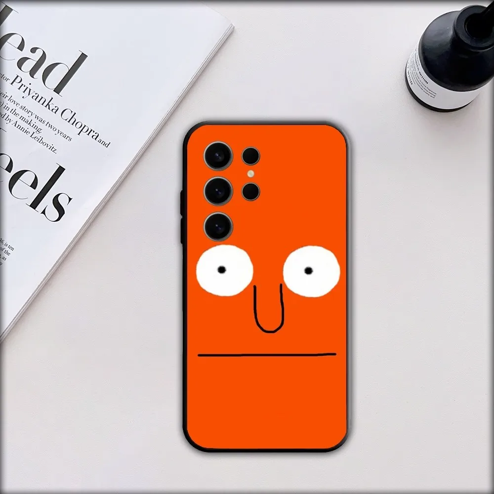 Art Jean Jullien Phone Case For Samsung S21,S22,S23,S24,S30,Ultra,S20,S30,Plus,S21 Fe,Note20 5G black Cover