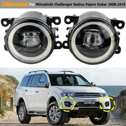 1 Pair 30W Car Angel Eye LED Fog Light DRL Daytime Running Lamp H11 12V For Mitsubishi Challenger Nativa Pajero Dakar 2008-2015