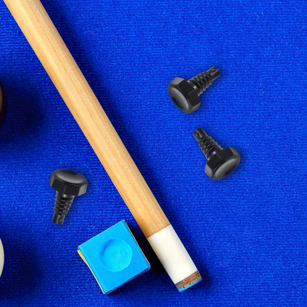 

10Pcs Black Plastic Billiard Cue Tail Protective Plugs Snooker Pool Cue End Covers Wear Resistance Secure Fit Quick Installation