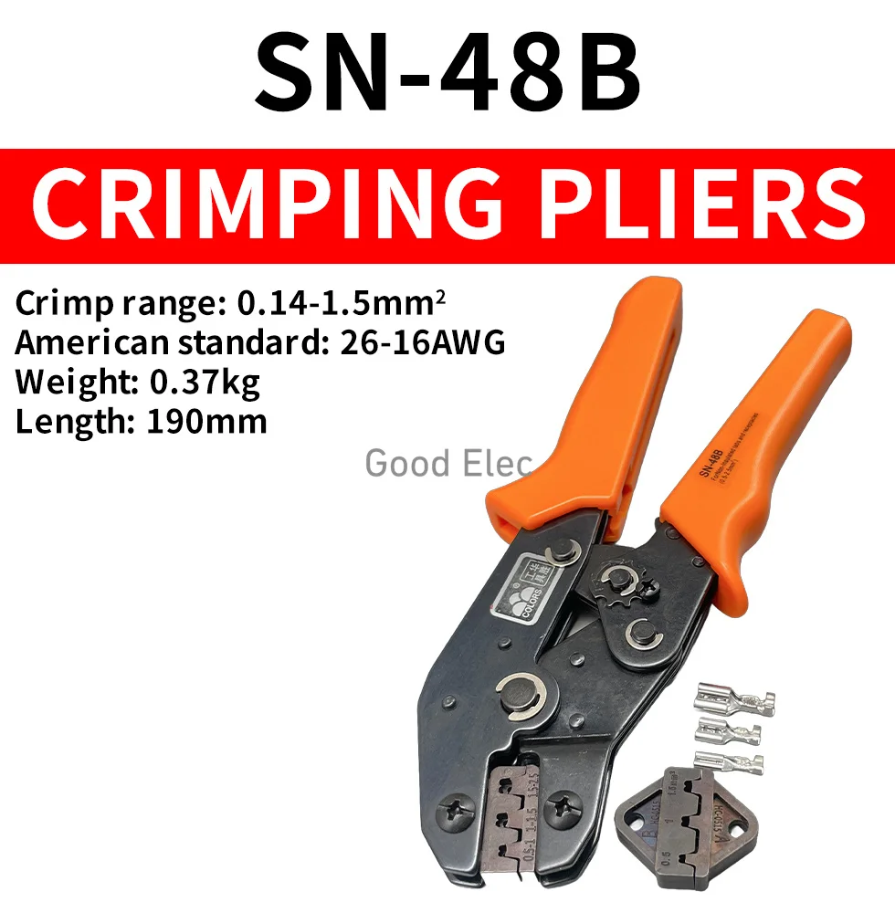 SN28B SN MINI EUROP STYLE crimping tool crimping plier 0.1-1mm2 multi tool tools hands orange colour