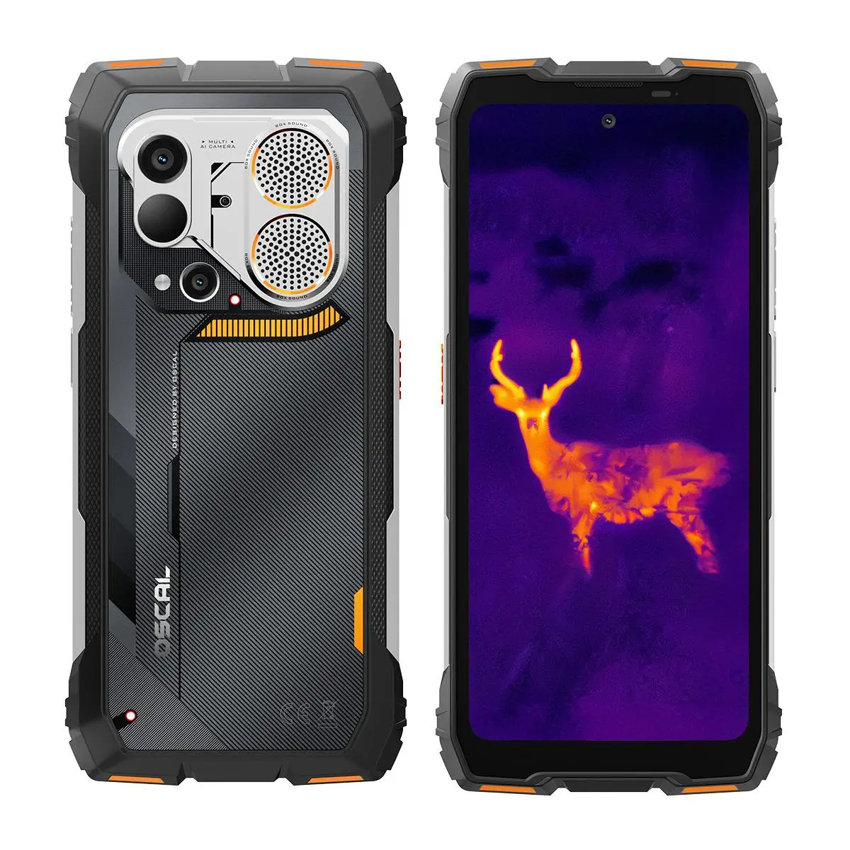 Blackview Oscal Pilot 6 5G Rugged Smartphone Thermal Imaging 6.78'' 120Hz 12GB 256GB 108MP 10000mAh Helio G100 NFC Android 16