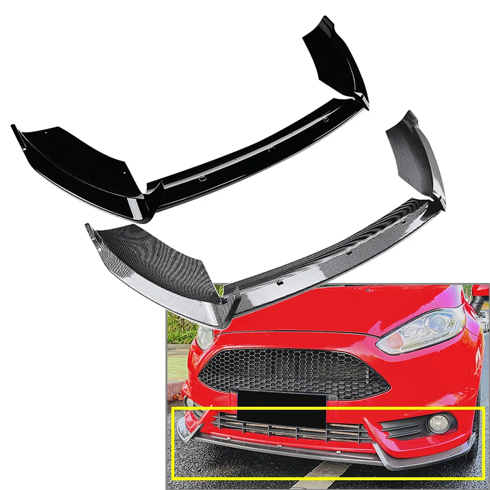 

Разветвитель спойлера переднего бампера автомобиля для Ford Fiesta ST MK6 B-Max 2012 2013 2014 2015 2016 2017