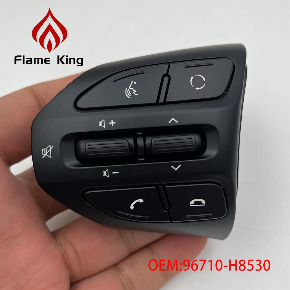 Flame king For Kia RIO 2018-2021 X-LINE K2 RIO 4 Bluetooth audio control buttons on the multifunctional steering wheel of a car