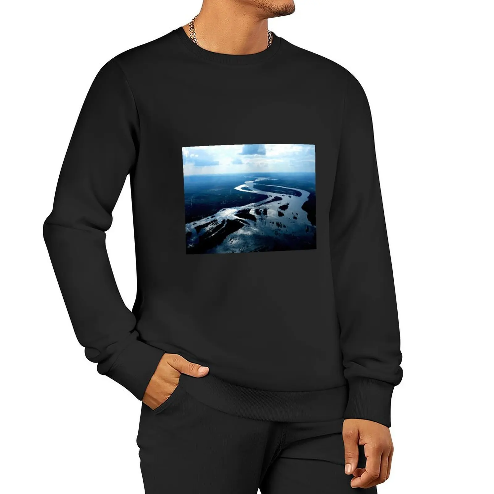 

River Pullover Hoodie blouse men wear hooded sweatshirt for men