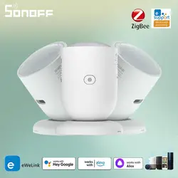 SONOFF-Zigbee Sensor de Pressão Humana SNZB-06P Microondas Radar Detection, Light Sensing, Funciona com Alexa, Smart Home