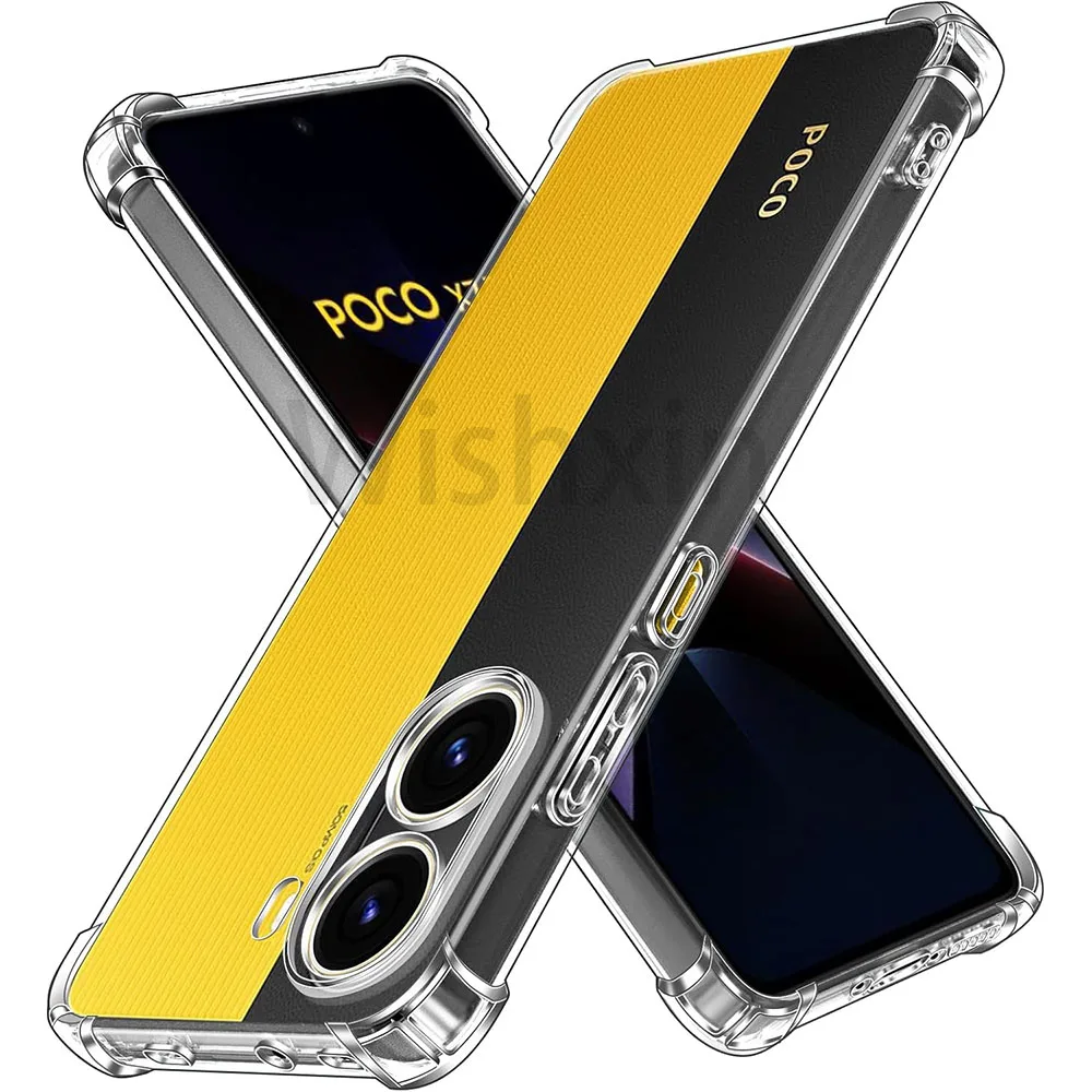 Case For POCO X7 Pro 5G Reinforced Corner Soft TPU Clear Shockproof Cover For POCO X7 5G