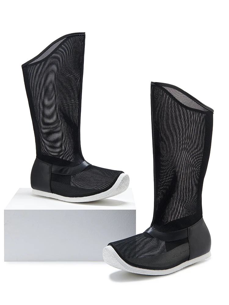 أحذية مينغ سونغ هانفو أحذية طويلة مسطحة القاع قابلة للتنفس #4