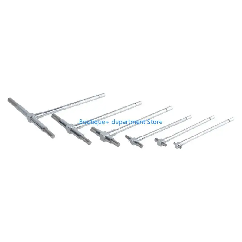 E1PD 6Pcs/Set 8-150mm Telescopic Gauge Set Micrometer Measurement Bore Engineers
