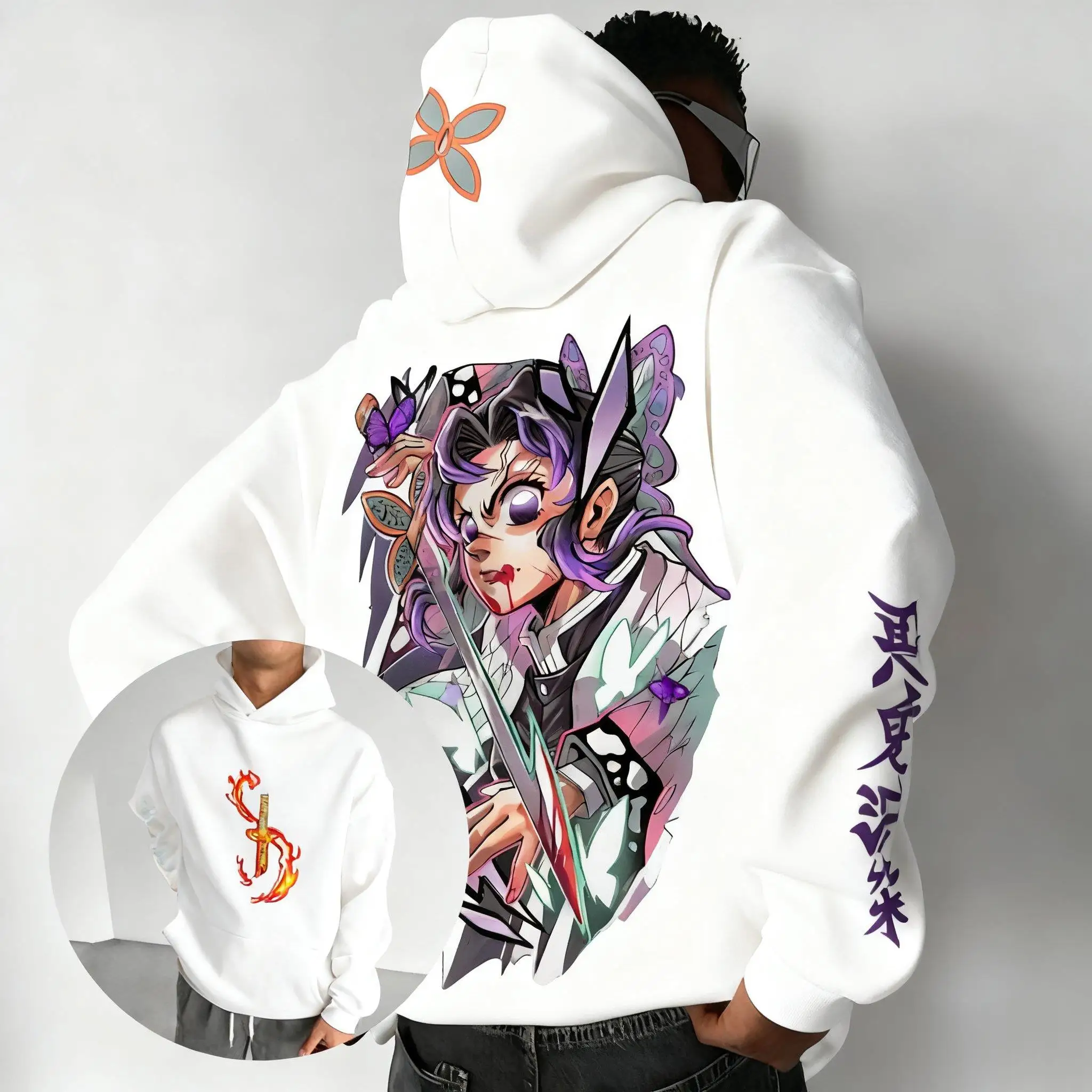 

Новая осенняя модная толстовка с принтом аниме для мужчин и женщин, уличная одежда, косплей, большой повседневный пуловер, графический свитшот, топ с длинными рукавами