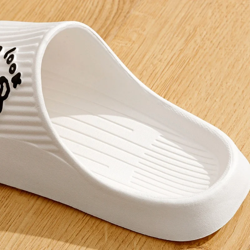 Summer Women Cute Animal EVA Slippers Men Indoor Bathroom Thick Platform Non-Slip Home Sabdals Couples Cat Cartoon Flip Flops image 5