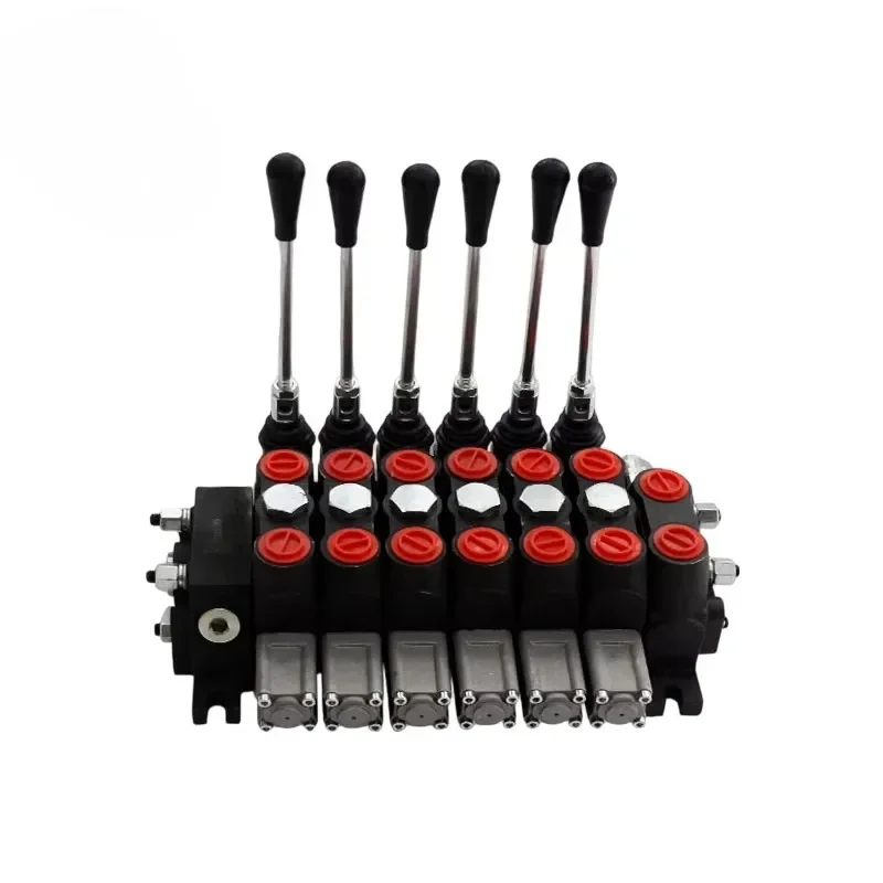 Factory Direct DCV100 Series Six-Way Multi-way Directional Manual Electro-Hydraulic Valve Hydraulic Valves