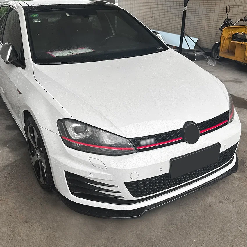 Abs Front stoßstange für Volkswagen Golf 7 mk7 gti r rline 2014-2018 Splitter Lippen spoiler Schutz abdeckung Karosserie-Kit Zubehör