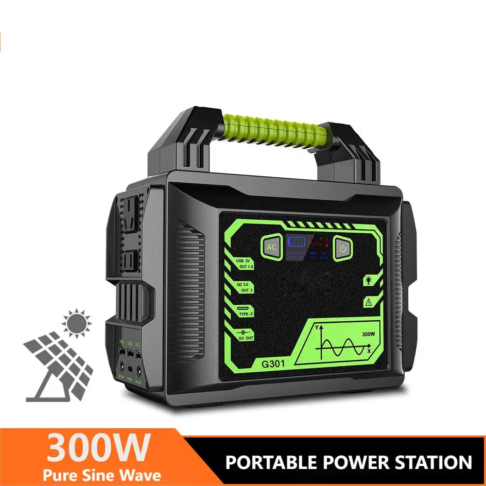 Hot Sale 300w 500w Electric Charge Power Supply Multiple Devices Lithium Battery Solar Generator For Outdoor Camping Emergency