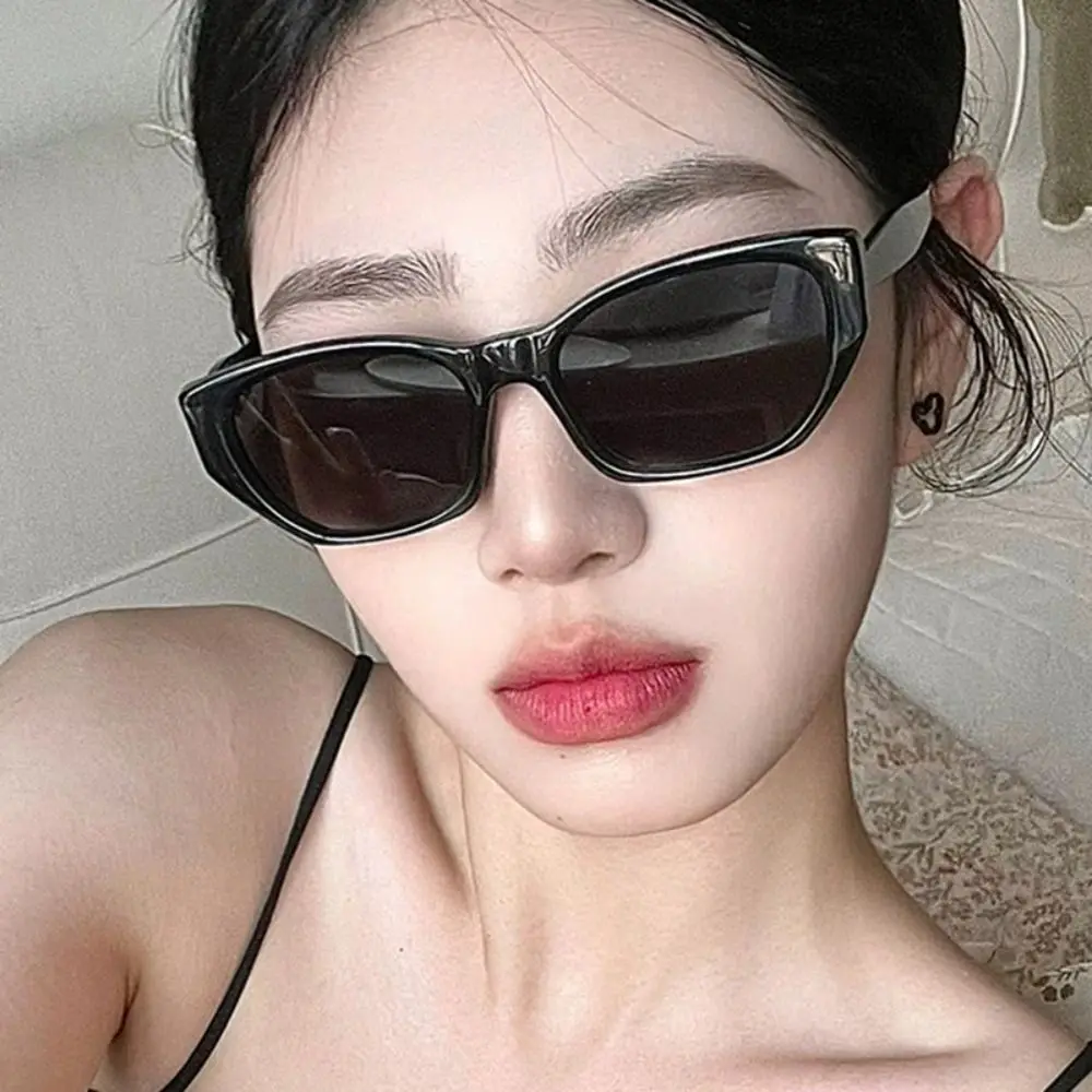 

Fashion Retro Square Sunglasses Summer Outdoor Small Frame Eyewear Sunscreen Shades Anti-UV Sunglasses Cat Eye Sunglasses