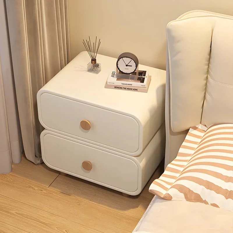 Bedside Tables Nightstands Comfortable Cabinet Nordic Modern Nightstands Small Wooden Mesita De Noche Blanca Home Furniture