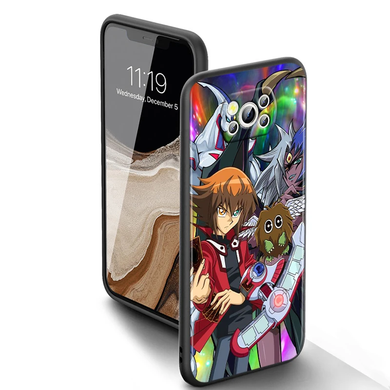 Anime Yu-Gi-Oh! Yugi Muto per Xiaomi Poco X6 X5 X4 X3 F4 F3 NFC M6 M5 M4 GT S Pro 4G 5G C65 custodia morbida nera per telefono