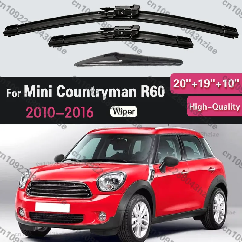 Wiper LHD Front & Rear Wiper Blades Set For Mini Countryman R60 2010 - 2016 Windshield Windscreen Window Brush 20