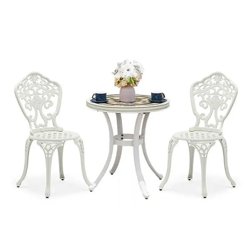 

Outdoor balcony tea table combination leisure outdoor courtyard simple terrace garden open-air waterproof table and chair set