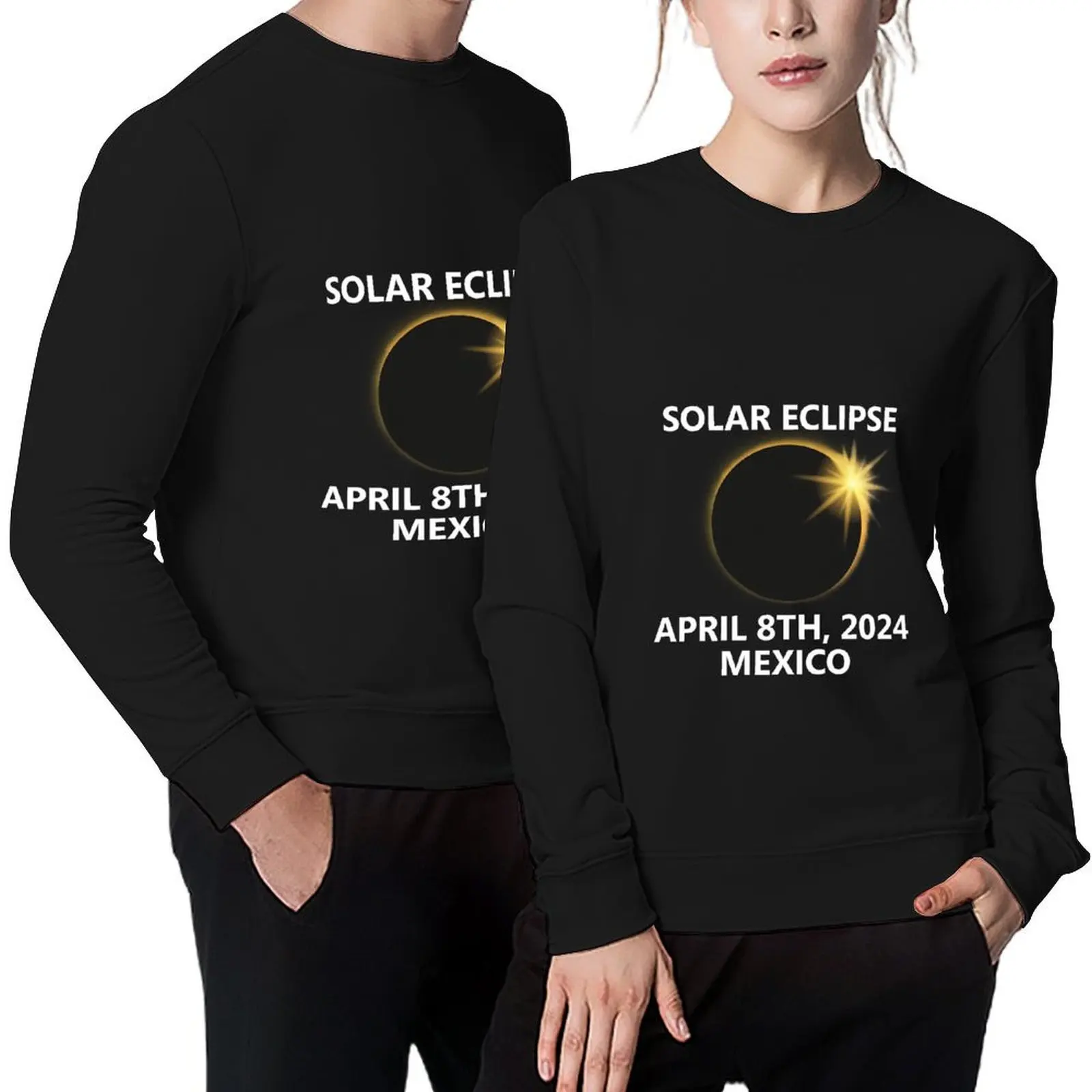

Mexico 2024 Solar Eclipse Durango Coahuila Sinaloa April 8th 8 Pullover men's autumn clothes sweatshirts men