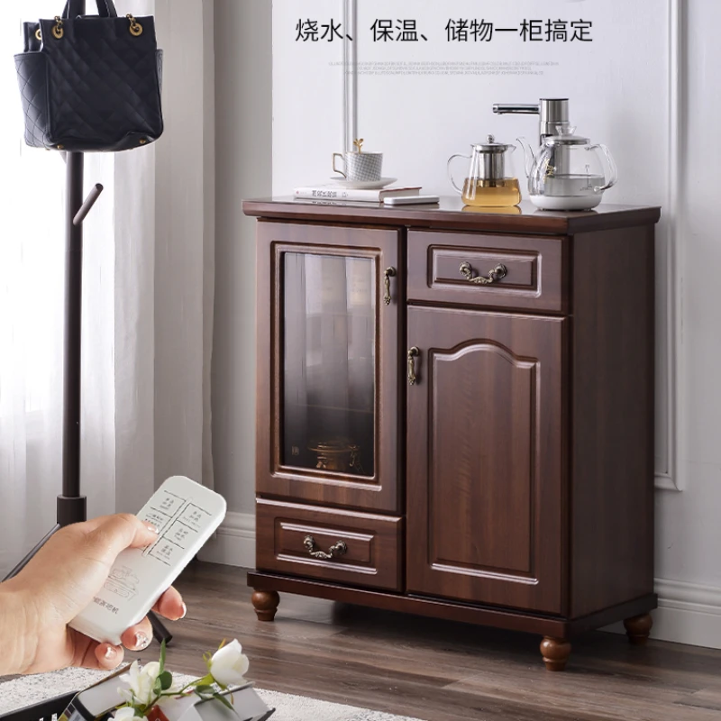 Water Dispenser Household Bottom Bucket Living Room High-End Multi-Functional Tea Cabinet Automatic Solid Wood Tea Machine