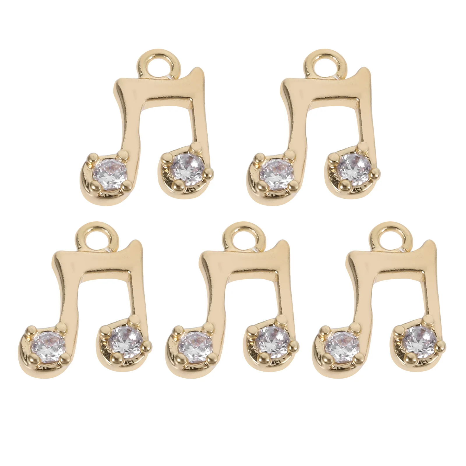 

5 Pcs Copper Gold-plated Pendant DIY Jewelry Metal Charms Necklace Accessories Bracelet Accessory