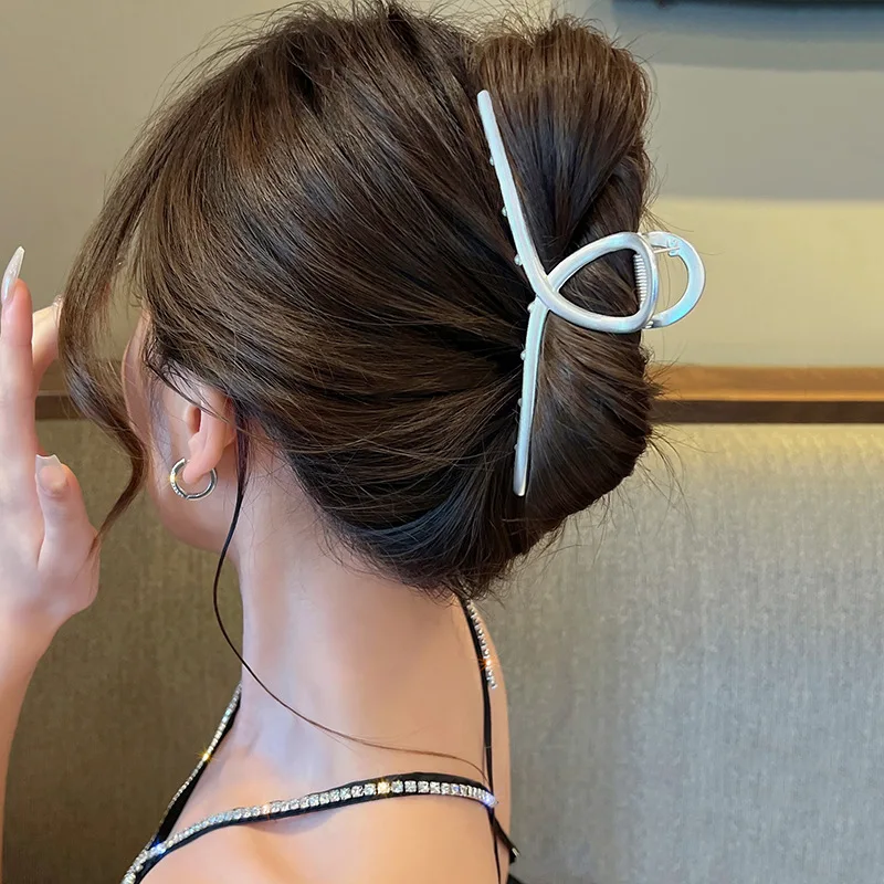 مشبك شعر عالي ومعدني، مشبك كبير الحجم، نمط جديد مع حجم شعر عالي، أغطية رأس بمشبك شعر كبير الحجم #3