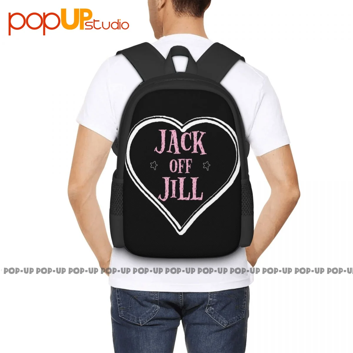 Mochila de gran capacidad con forma de corazón para montar, bolsa para zapatos, ecológica