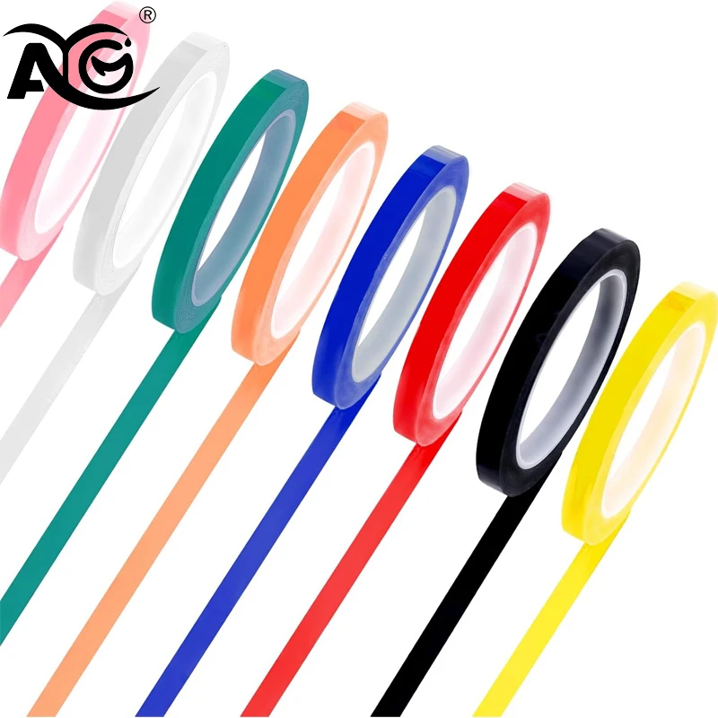 AG 6 Rolls 5mm Colorful Dental Instruments Identification Tape 66m Length High Temperature Resistance, 6 Color