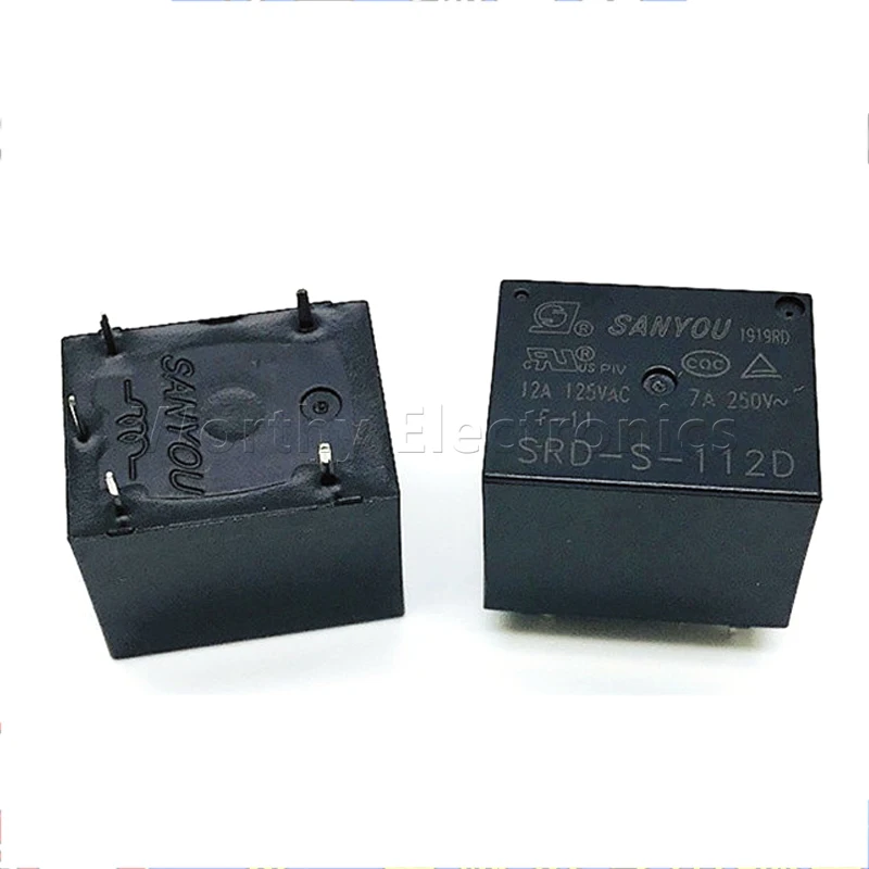 Free Shipping Wholesale 10pcs/lot Relay SRD-S-112D 12VDC 12A 250V