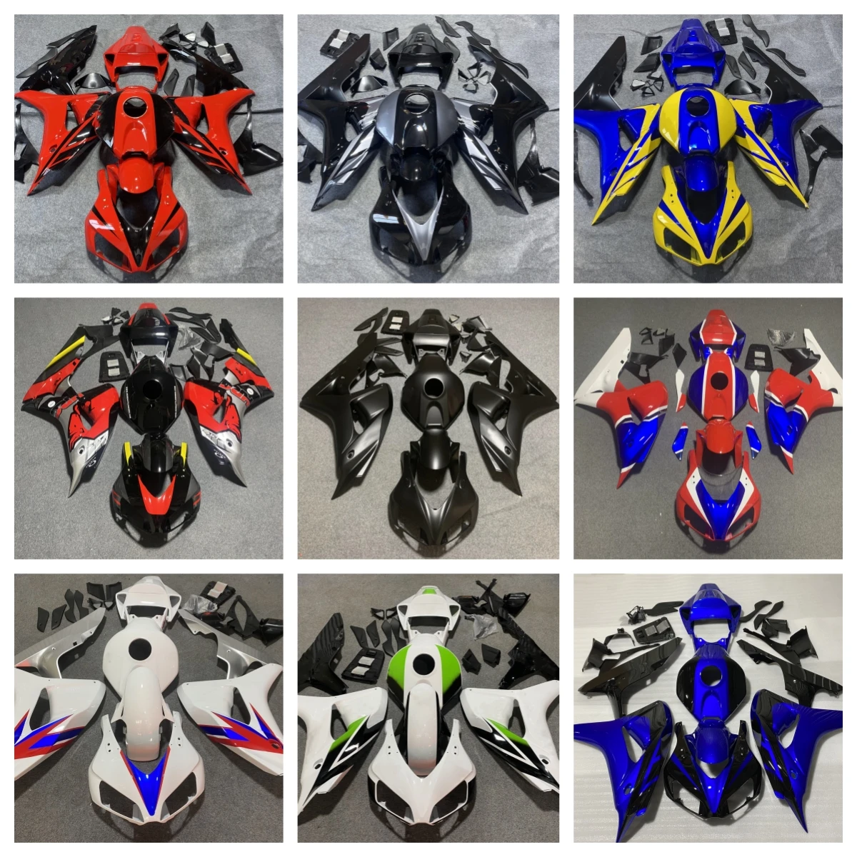 Passend für Honda Cbr1000Rr Sc57 2006 2007 Motorrad-Karosserie Komplettes Verkleidungsset